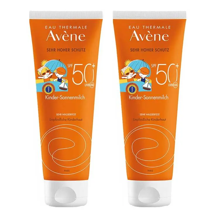 Avene Kinder-Sonnenmilch SPF 50 + , 2x250 ml