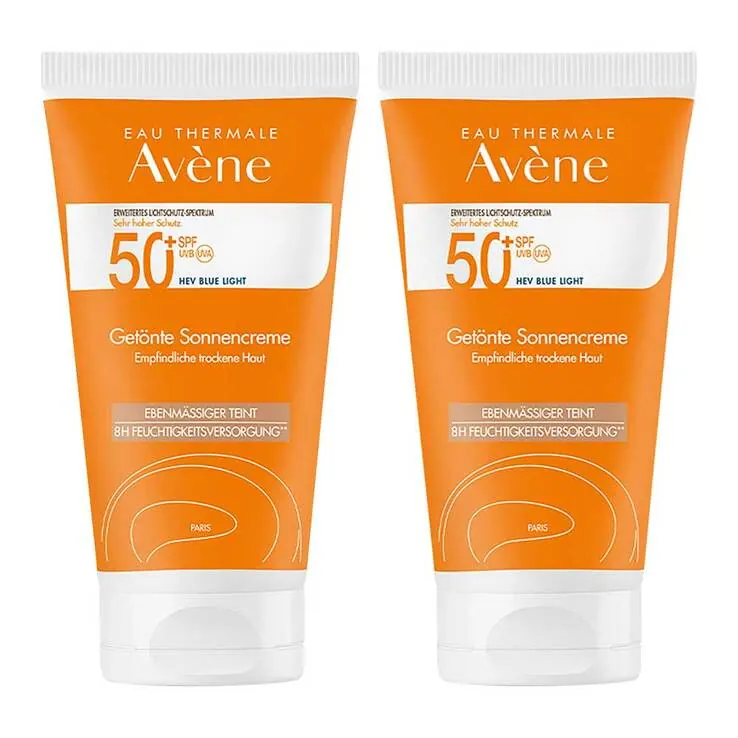 Avene Sonnencreme SPF 50 + getönt, 2x50 ml