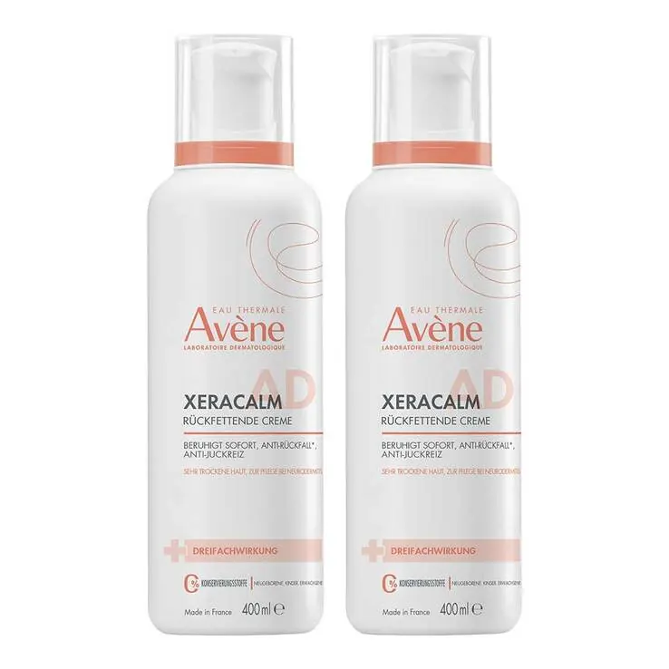 Avene Xeracalm A.D rückfettende Creme, 2x400 ml