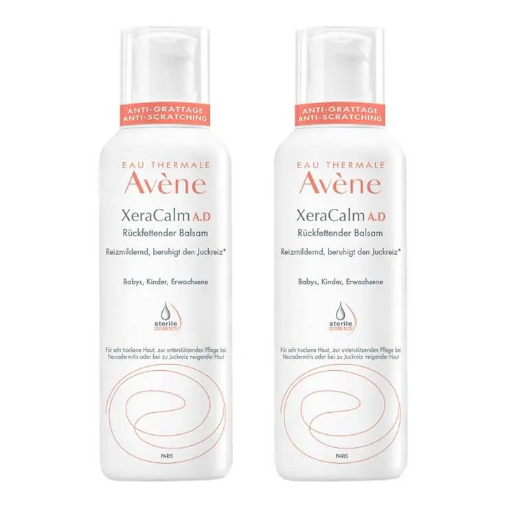 Avene XeraCalm A.D rückfettender Balsam, 2x400 ml
