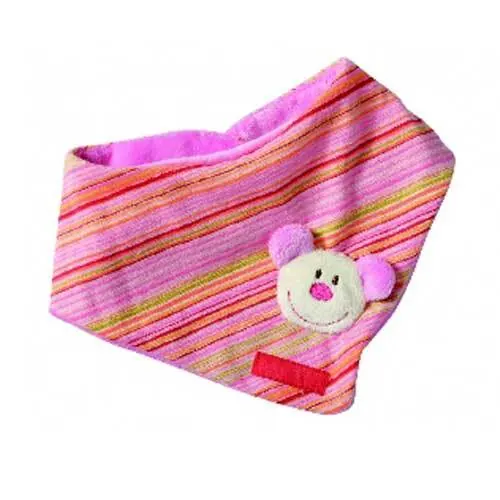 BABY-HALSTUCH mit Klettverschluss pink, 1 St