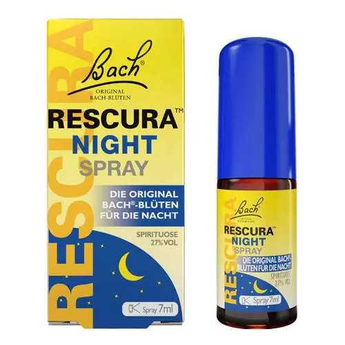 Bachblüten Original Rescura Night Spray mit Alkohol, 7 ml