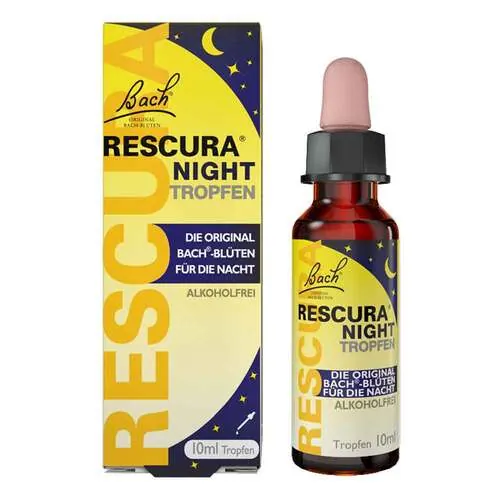 Bachblüten Original Rescura Night Tropfen alk.frei, 10 ml