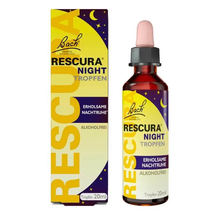 Bachblüten Rescura Night Tropfen alkoholfrei, 20 ml