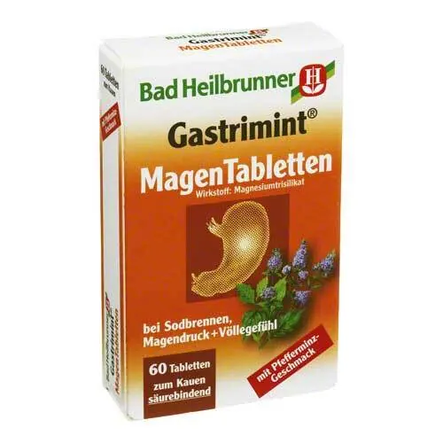 BAD HEILBRUNNER Gastrimint Magen Tabletten, 60 St