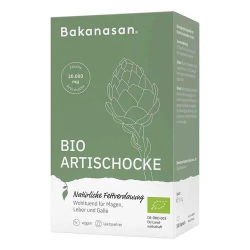 Bakanasan Bio Artischocke Kapseln, 100 St
