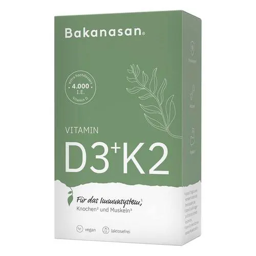 Bakanasan Vitamin D3 + K2 Kapseln, 60 St