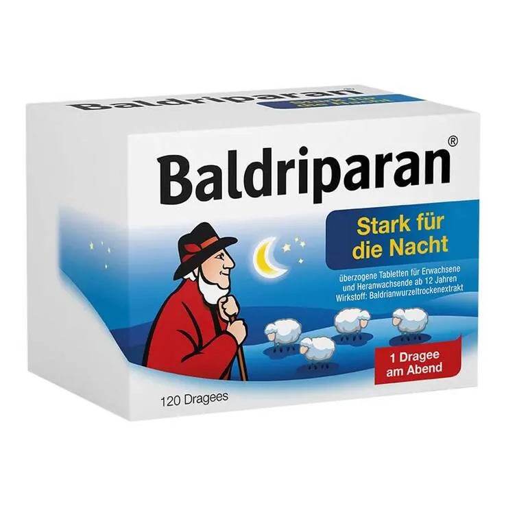 Baldriparan Stark für die Nacht überzogene Tabletten, 120 St