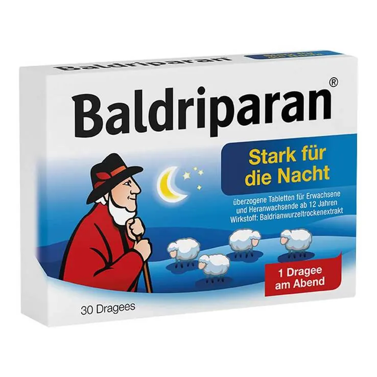 Baldriparan Stark für die Nacht überzogene Tabletten, 30 St