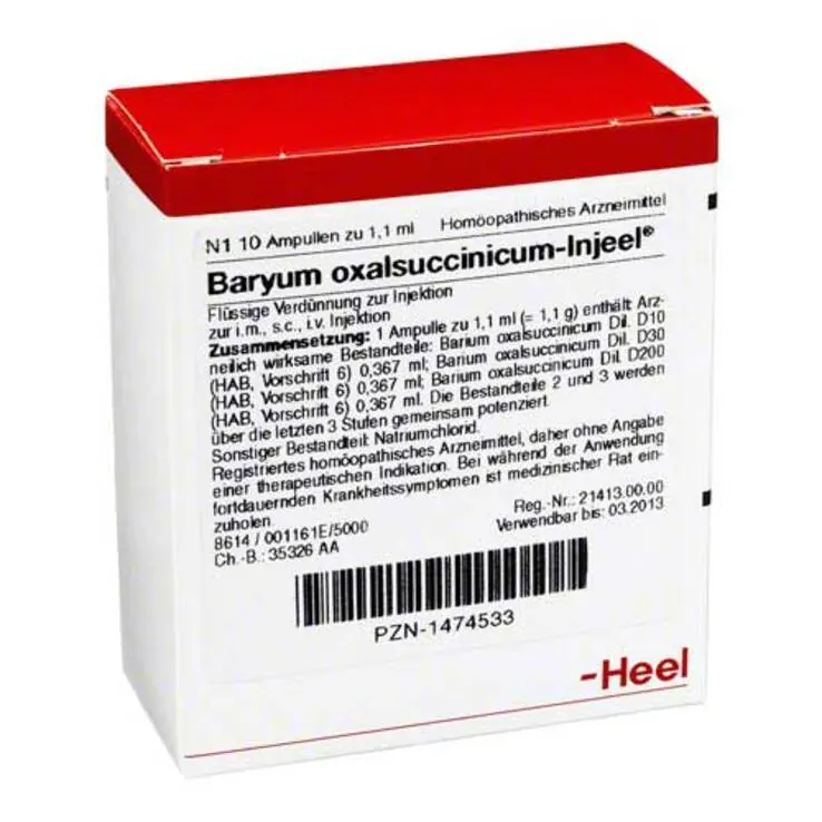 Baryum oxalsuccinicum Injeel Ampullen, 10 St
