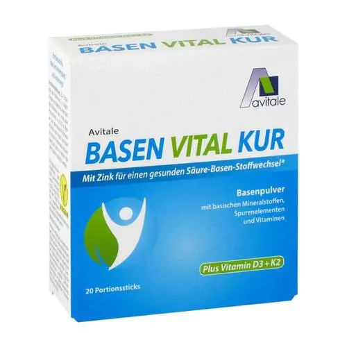 Basen Vital Kur plus Vitamin D3 + K2 Pulver, 20 St