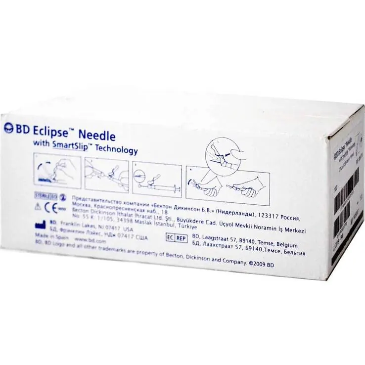 BD Eclipse Sicherheitsinjektion Kanüle 30G 1 / 2, 100 St