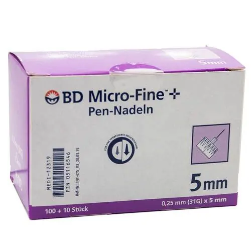 BD Micro-Fine + 5 Pen-Nadeln 0,25x5x110 mm, 110 St