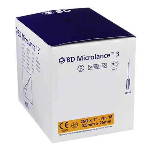 BD MICROLANCE Kanüle 25 G 1 0,5x25 mm, 100 St