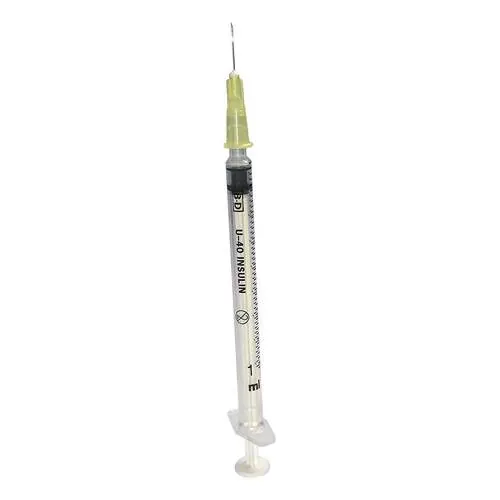 BD Plastipak Insulinasenspray 1 ml U40 mit Kanüle30 G 1 / 2, 120 St