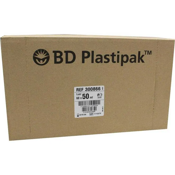 BD Plastipak Spr.Luer exzentr., 60X50 ml