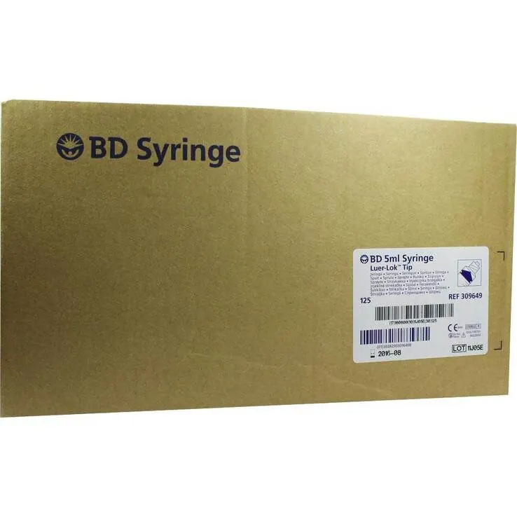 BD Plastipak Spr.Luer Lok zentr., 125X5 ml