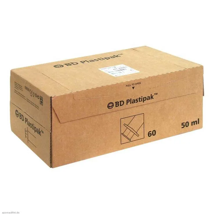 BD Plastipak Spr.Luer Lok zentr., 60X50 ml