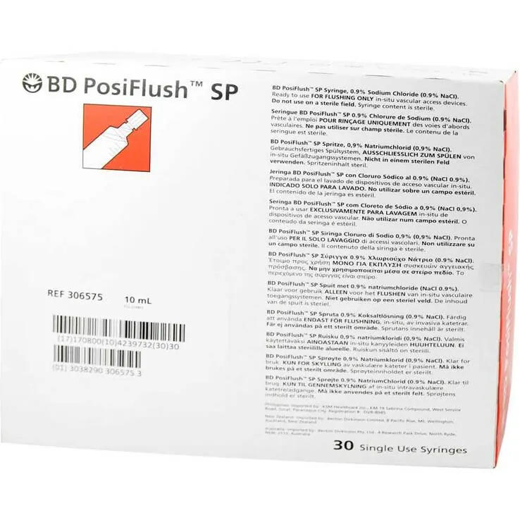 BD Posiflush SP Spülsystem Fertigspritzen, 30X10 ml