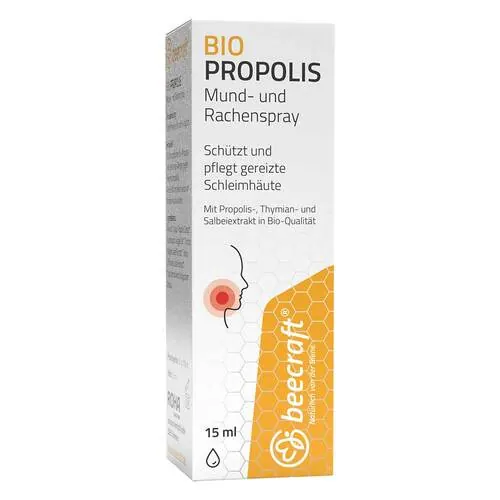Beecraft Propolis Mund- und Rachenspray, 15 ml