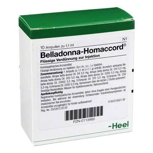BELLADONNA HOMACCORD Ampullen, 10 St