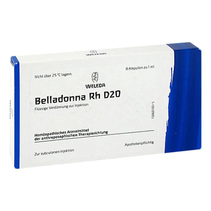 Belladonna RH D 20 Ampullen, 8X1 ml