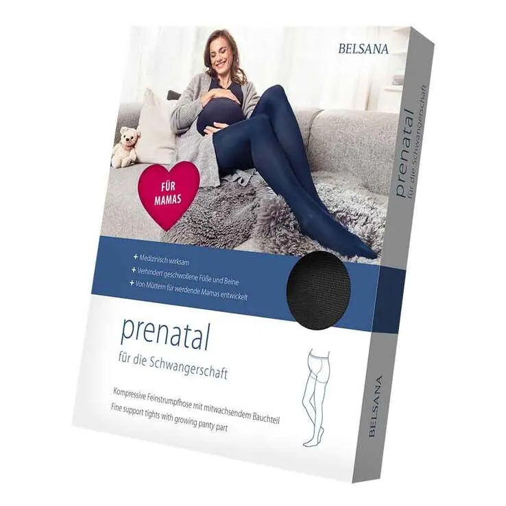 Belsana prenatal AT / U L schwarz mit Spitze , 1 St
