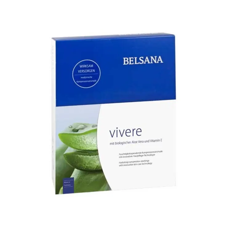 Belsana Vivere K2 AG lang 1 we. + Noppenhaftband honig oS, 2 St