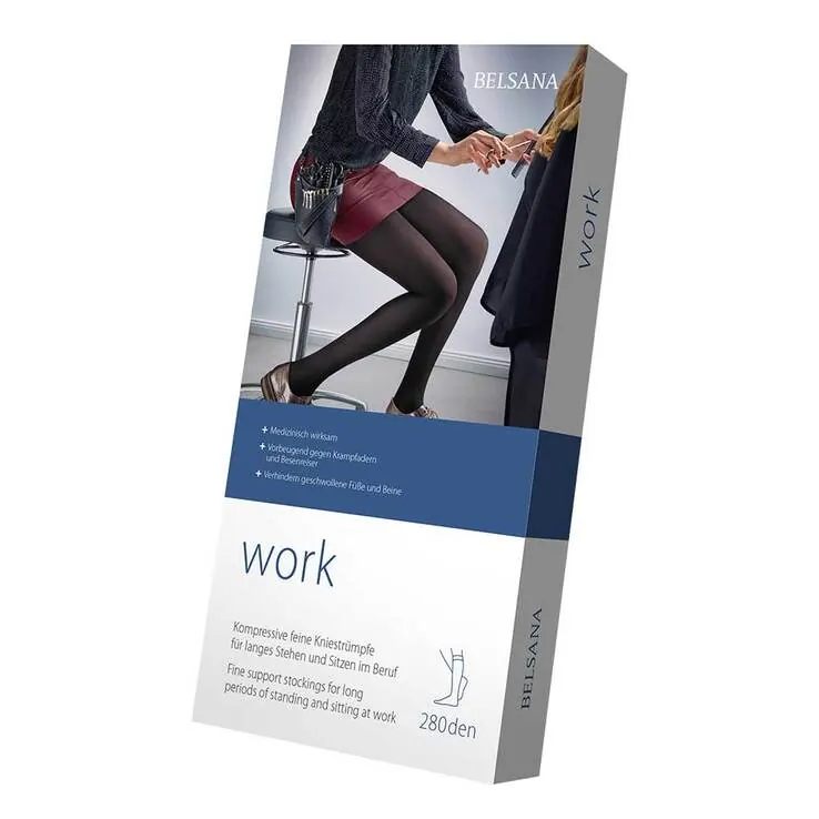 Belsana work AD L schwarz mit Spitze , 2 St
