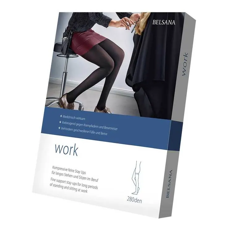 Belsana work AG M grap.Stayups dunkelgrau mit Spitze , 2 St