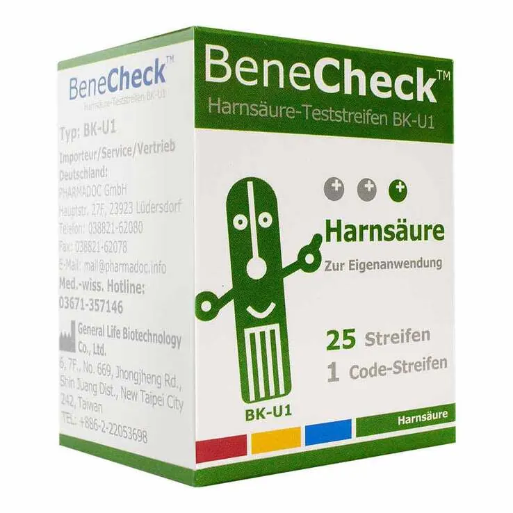 Benecheck Harnsäure-Teststreifen BK-U1, 1X25 St