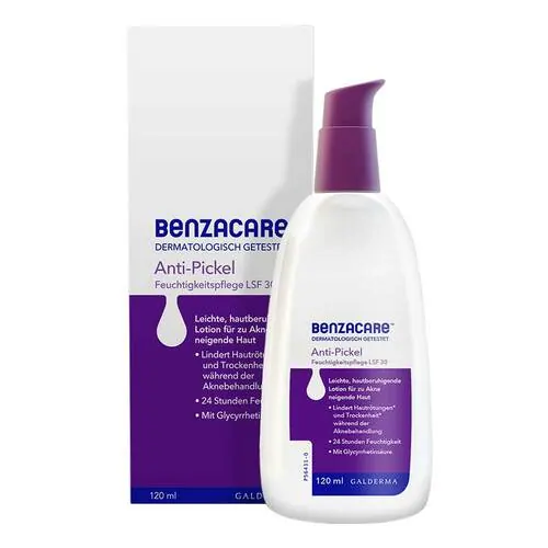 BENZACARE Anti-Pickel Feuchtigkeitspflege SPF 30, 120 ml