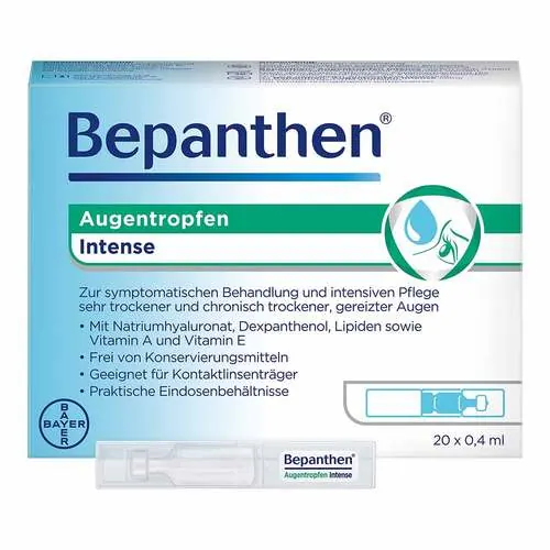 Bepanthen Augentropfen Intense Edo, 20X0.4 ml