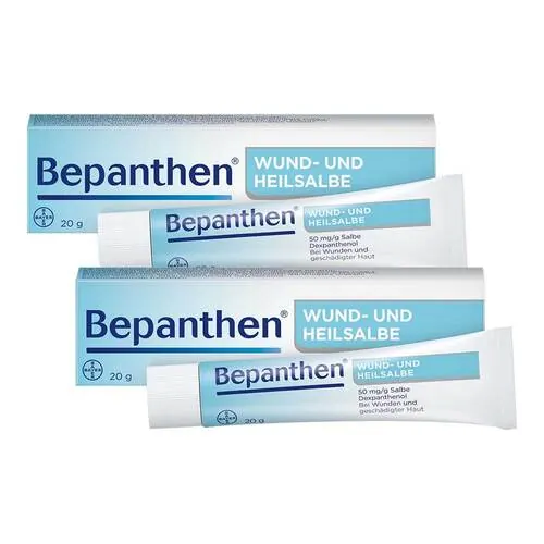Bepanthen Wund- und Heilsalbe bei oberflächlichen Hautverletzungen, 2x20 g