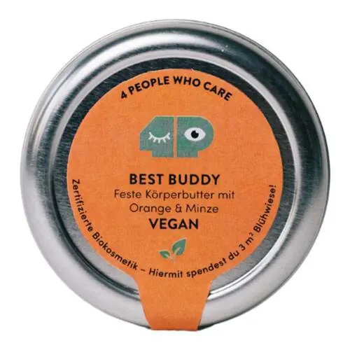 Best Buddy Körperbutter mit Orange & Minze, 40 g