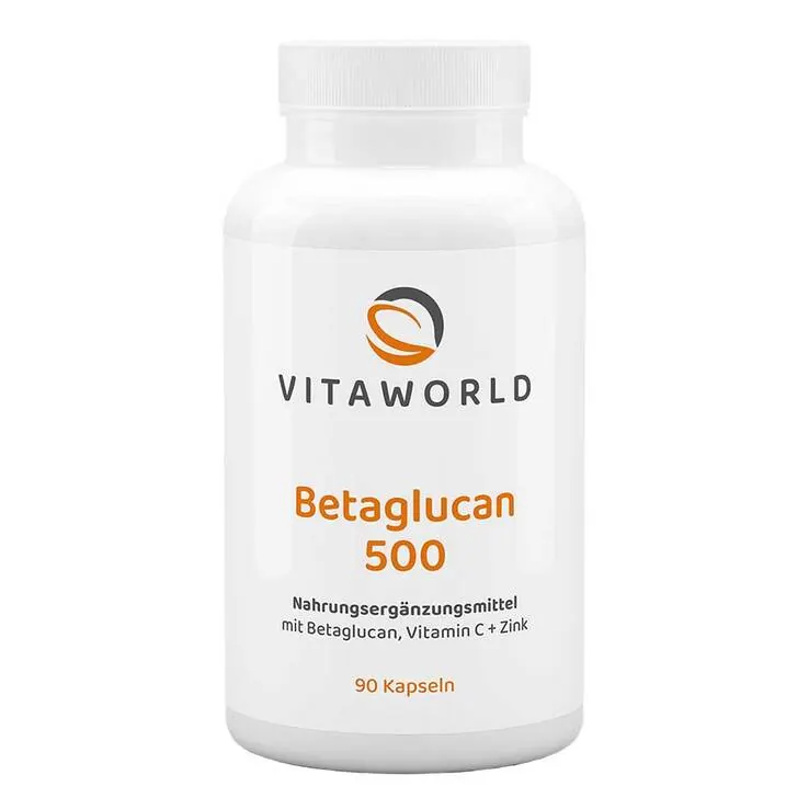 Betaglucan 500 + Vitamin C + Zink Kapseln, 90 St
