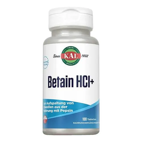 Betain Hcl + 250 mg Kal Tabletten, 100 St