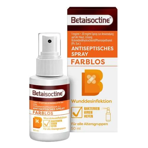 Betaisoctine 1 mg / ml + 20 mg/ml Spray z.Anw.a.d.H., 50 ml