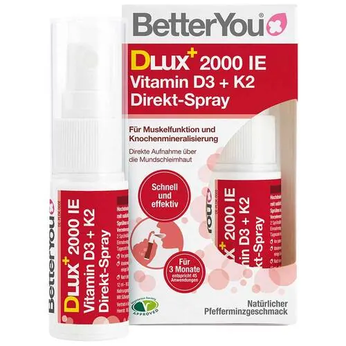 Betteryou Vitamin D3 + K2 Direkt-Spray, 12 ml