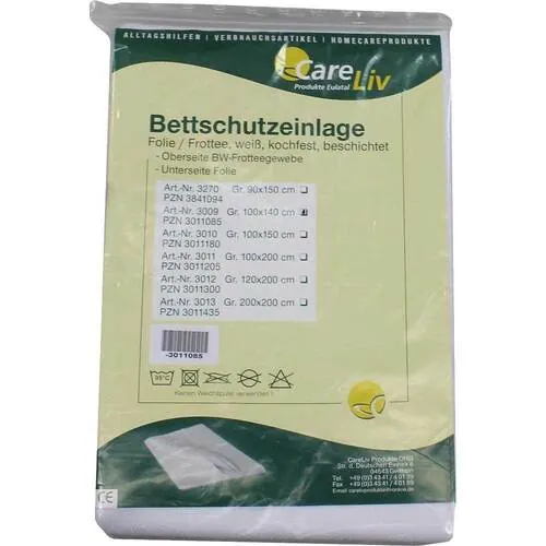 Bettschutzeinlage Folie Frottee 100x140 cm, 1 St