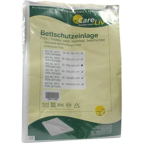 Bettschutzeinlage Folie Frottee 100x150 cm, 1 St