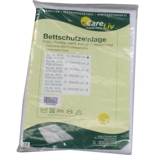 Bettschutzeinlage Folie Frottee 90x150 cm, 1 St