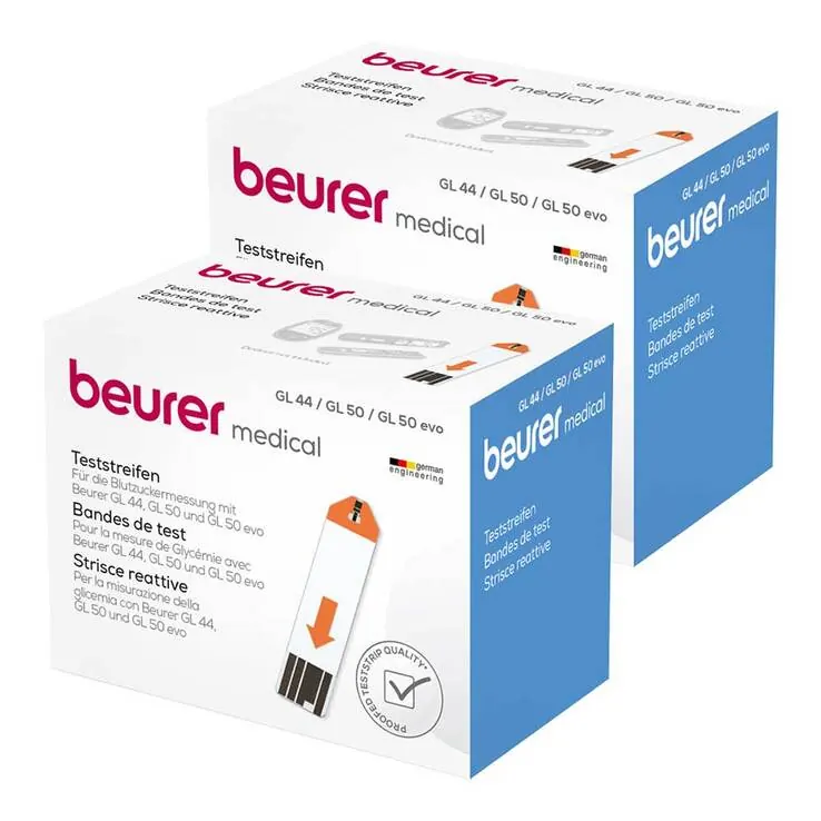 beurer blutzucker-teststreifen GL44, GL50, GL50 evo, 2x100 St