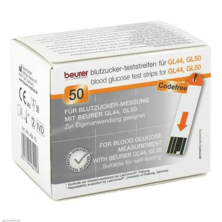 beurer blutzucker-teststreifen GL44, GL50, GL50 evo, 50 St