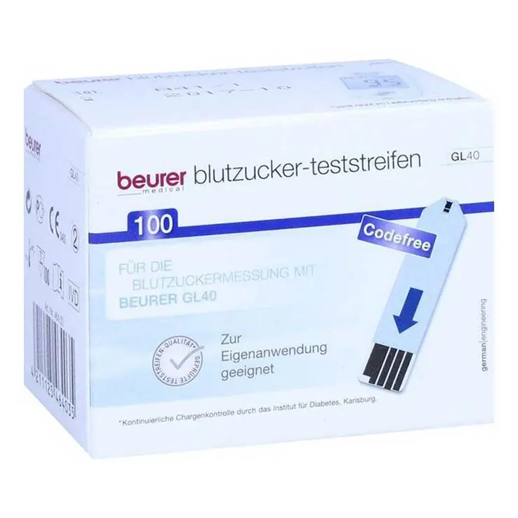 Beurer GL40 Blutzuckerteststreifen 100 St., 100 St