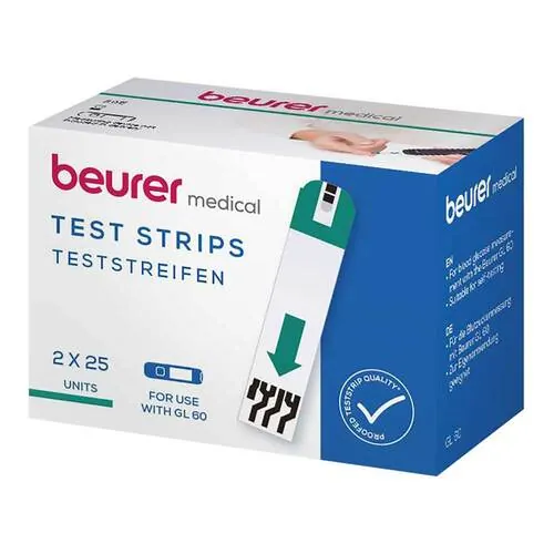 Beurer GL60 Blutzucker-Teststreifen, 50 St