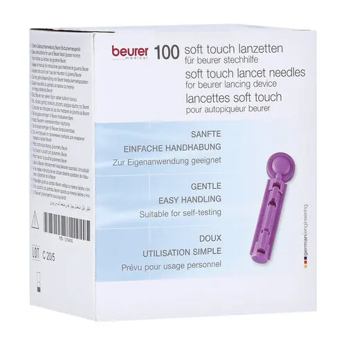 Beurer Lanzetten soft touch 33 G für Blutzucker Messg., 100 St