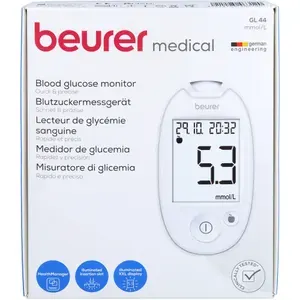 BEURERGL44Blutzuckermessgerätmmol/lweiß1St