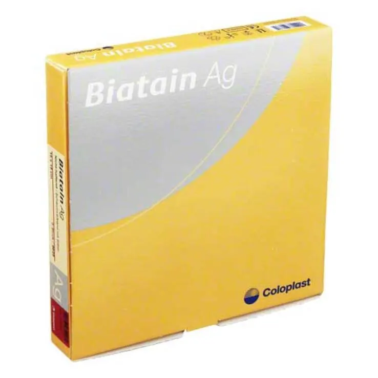 Biatain Ag Schaumverband 15x15cm nicht haftend, 5 St