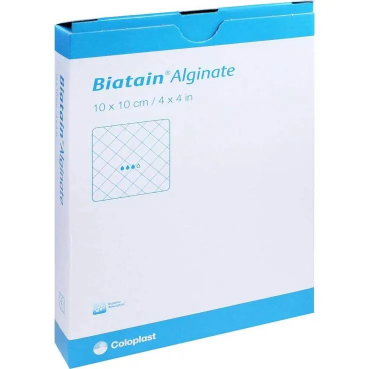 Biatain Alginate Kompressen 10x10 cm, 10 St